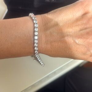 Cubic Zirconia MicroPave Tennis bracelet